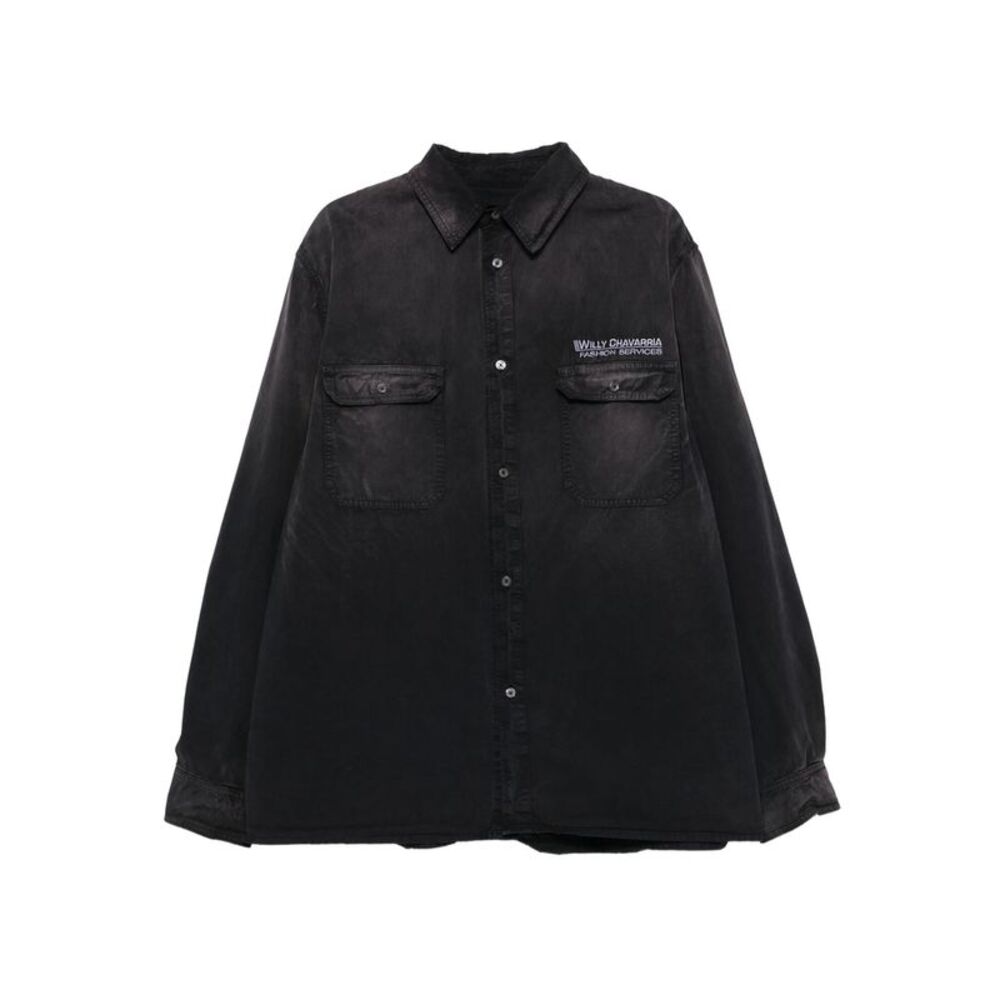 Willy Chavarria Black Shirts Men